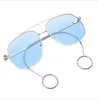 Transparent lens travel eye wear case for multiple glasses modern soft metal frame cheap custom logo women sunglasses
