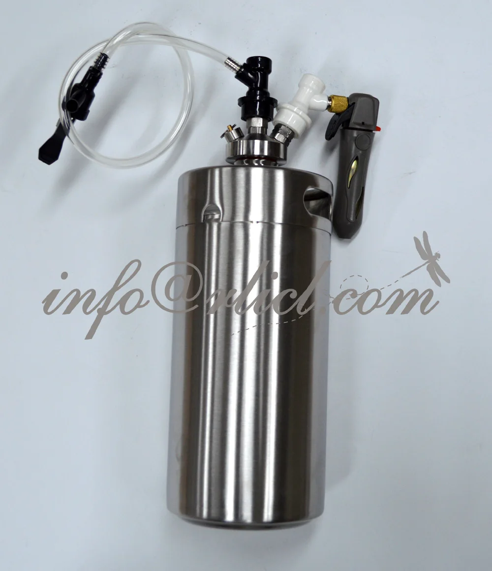 Home Brew Fitting Bar Home Brew Keg Sodas 3.6l Growler With Co2 Charger