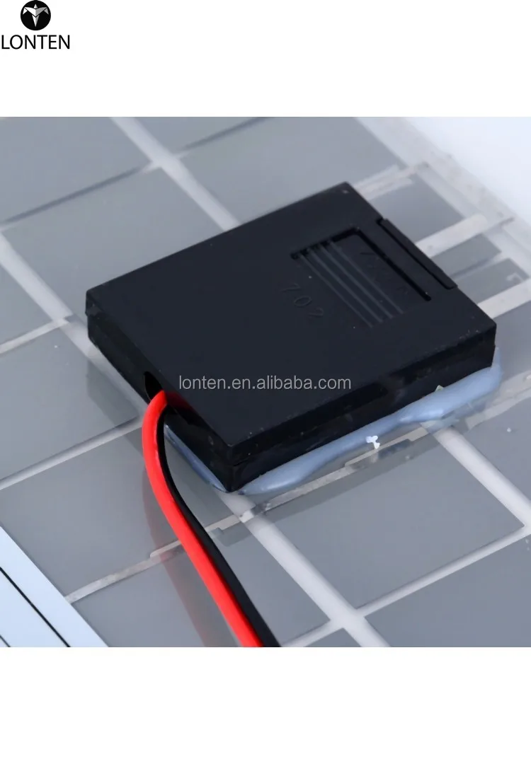 1pc 10W 12v Polycrystalline Solar Panel Battery Module+ Alligator Clips With 4m Cable For Electric Fans Solar Water Pumps