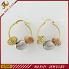 Jewelry gold plate dear rings guangzhou fashion ball earrings