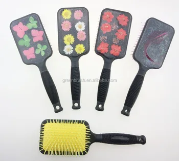 Wig Round Hair Custom Rhinestone Comb For Thin Wave Brush