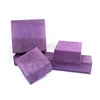 2018 cheap purple velvet like stock antique silver jewelry box