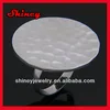 Hammered round flat top joined silver ring flat top ring