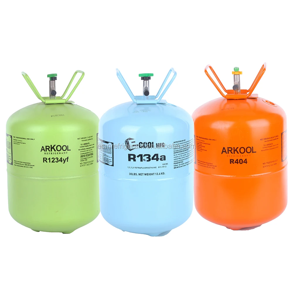 Air conditioning Purity more than 99.9% Refrigerant gas R134A gas refrigerant 13.6kg