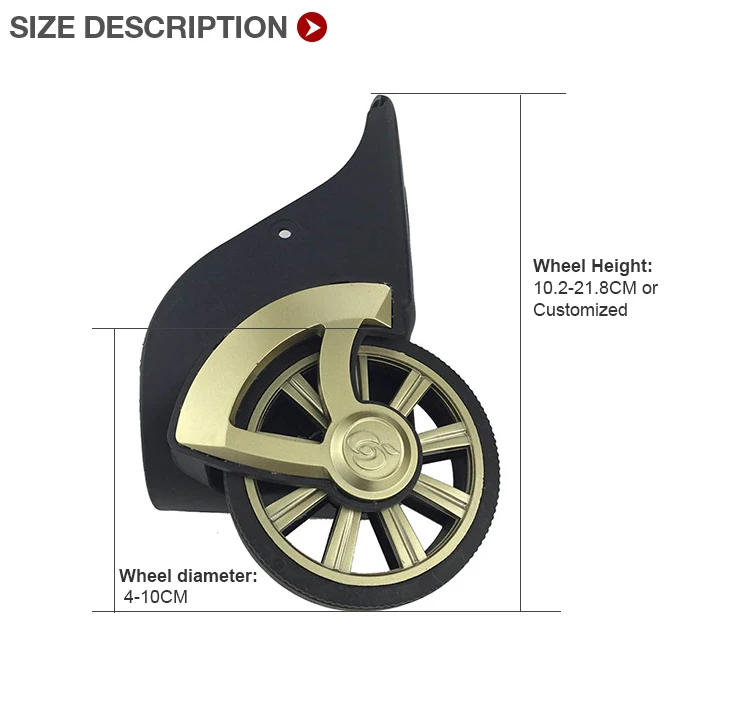 detachable suitcase wheels