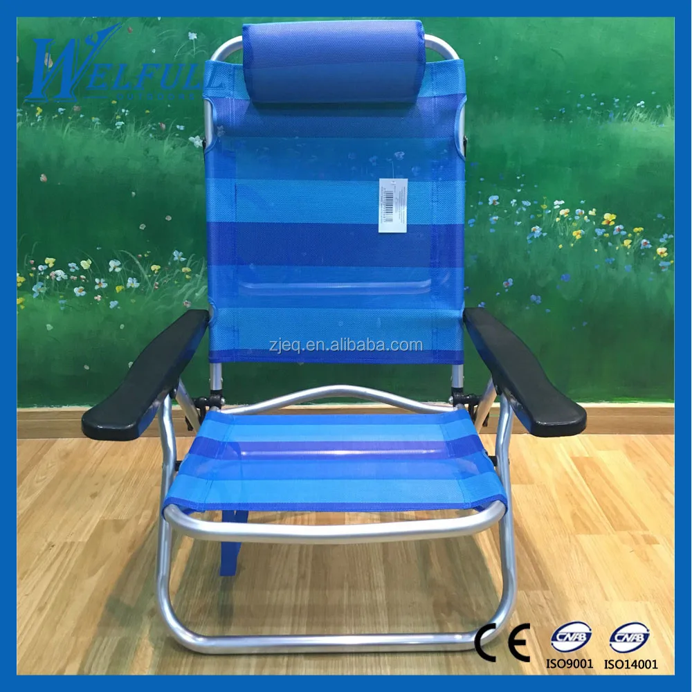 Modern Cheap Aluminum Adjustable Outdoor Low Sand Folding Beach Chair