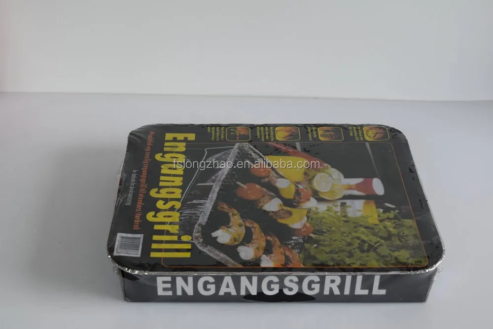 Easy to use outdoor aluminum foil grill pan disposable instant bbq grill