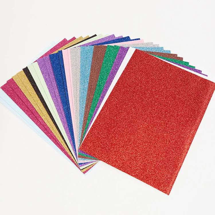 Wholesale Colorful Diy Scrapbook Glitter Cardstock Papers For