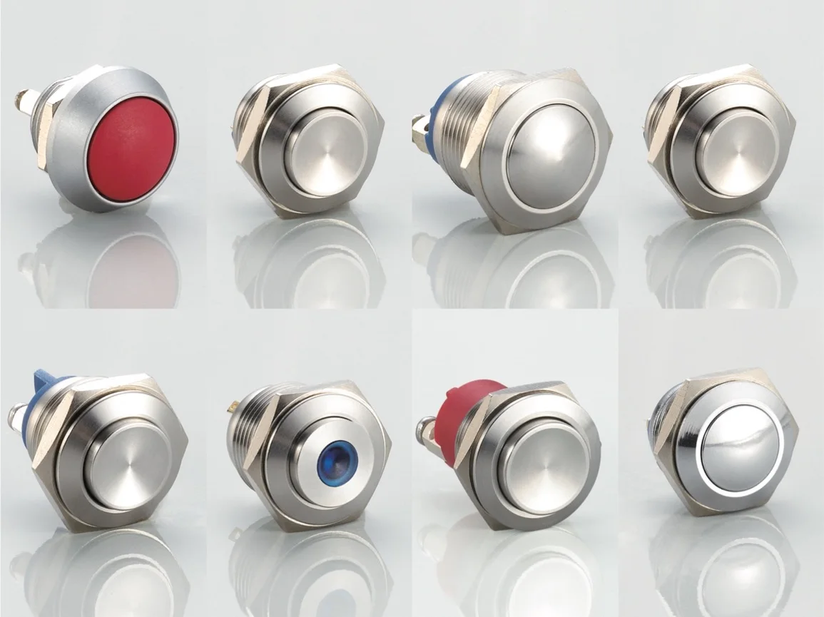 12 Volt led Pcb Waterproof Metal Push Button Switch