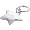 Logo printed Star-Shaped Sterling Silver Key Ring