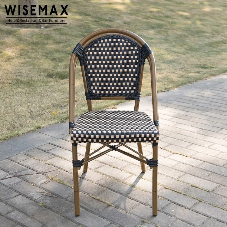 Wholesale Aluminum Bamboo Outdoor Rattan French Bistro Chairs Garden Furniture Buy Bistro