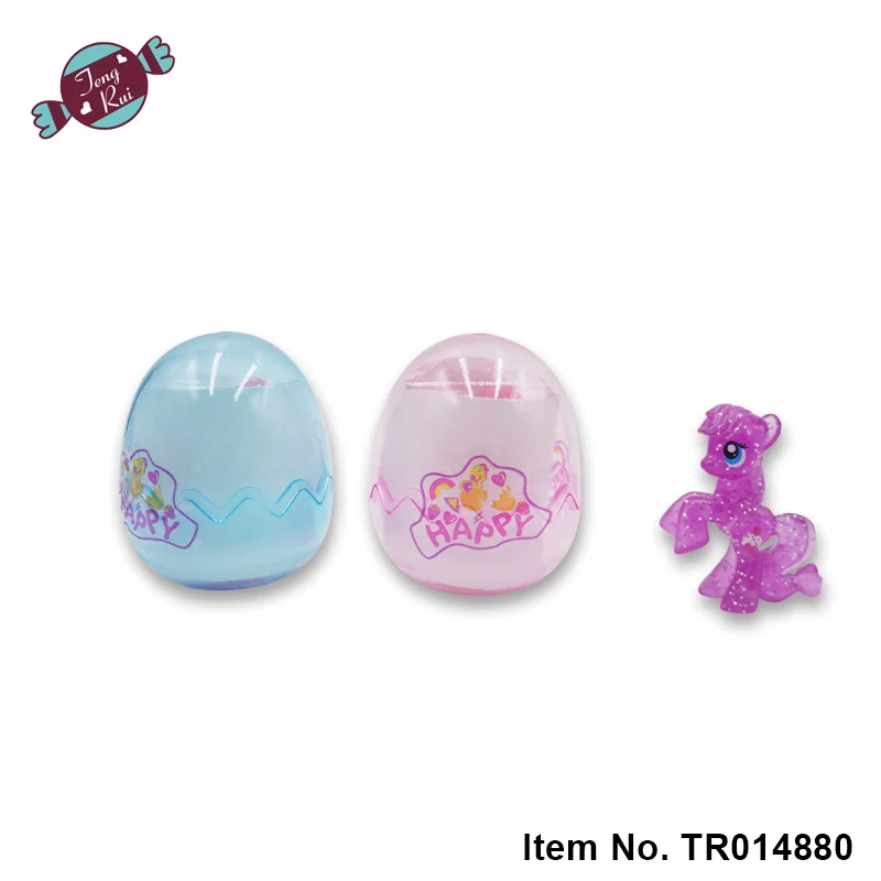 Surprise Egg Toy With Horse Toy And Sweet Candy Inside For Kids Candy