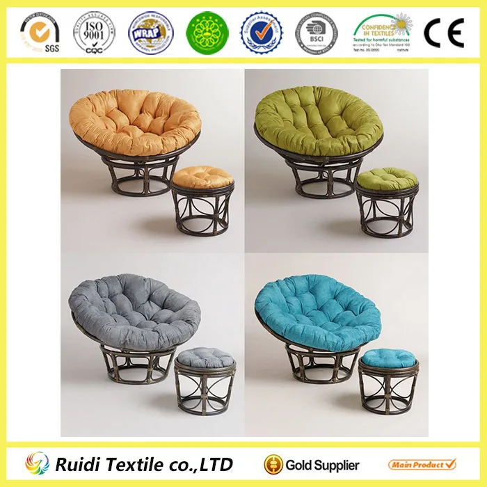 Rust Red Papasan Micro Suede Stool Cushion Chair Round Cushion Buy