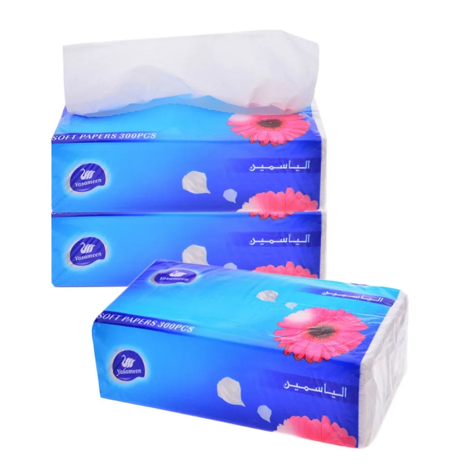 Arabic Customized White No-embossing Facial Tissue,3-ply,300 Pcs - Buy ...