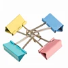 12 Pcs Per Box 41mm 1-5/8" Multicolor Solid Colored Binder Clips for School Office Supplies