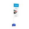 manufacture cheap portable outdoor promotional advertising banner stand 3 meter height water injection base metal flagpole
