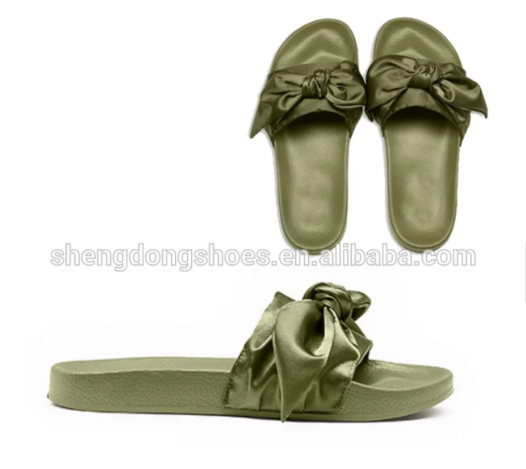 fenty slippers bow