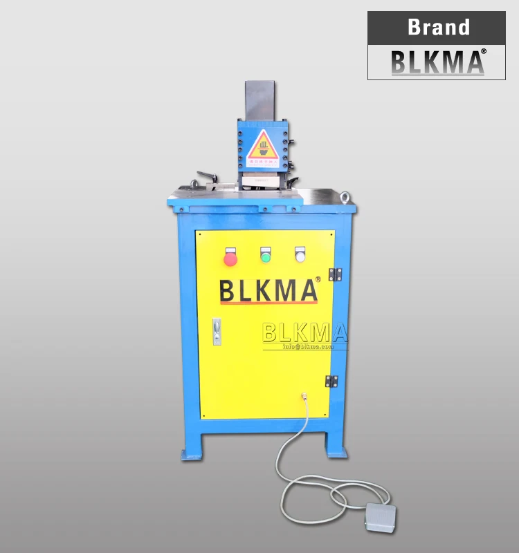 BLKMA variable angle hydraulic corner cutting machine / pneumatic notching machine