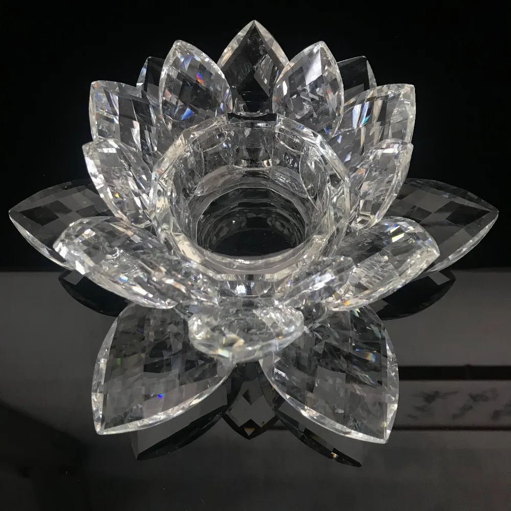 Wedding Centerpiece Crystal Lotus Flower Candle Holder Buy Crystal Lotus Flower Candle Holder