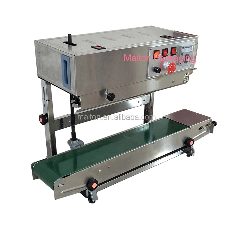 Vertical Continous Stand Up Ziplock Pouch Bag Sealing Machine Sealer