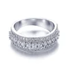 New Arrival 2019 Products Supply Female Spinning Copper Brass Silver Zircon Ring
