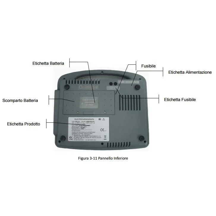 20*2 LCD Single channel digital electrocardiograph -(ECG1101B)