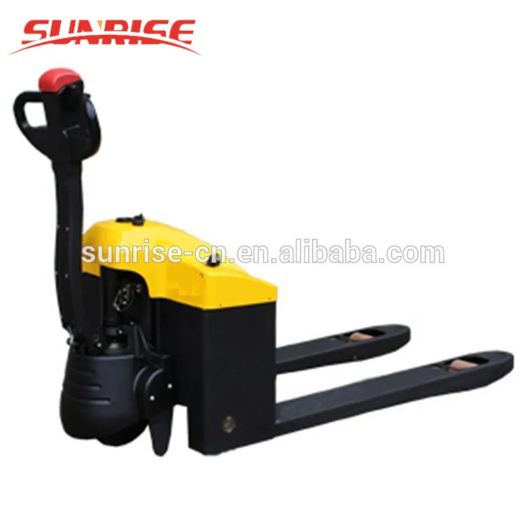 1.5 Ton New Electric Pallet Truck With Balance Wheel Automatic Lifting