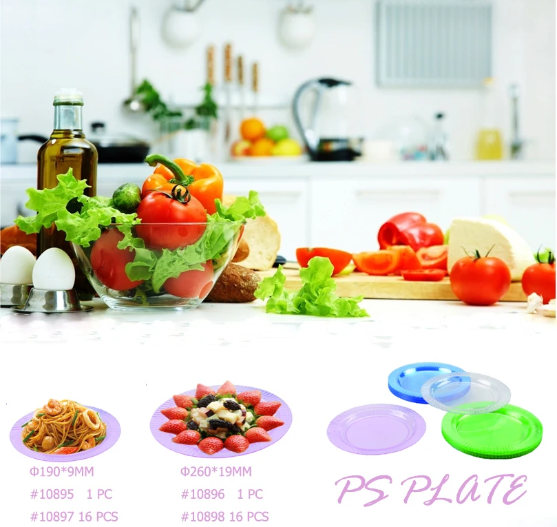 Reusable Hard Plastic Compartment Sectional Dinner Plates Buy