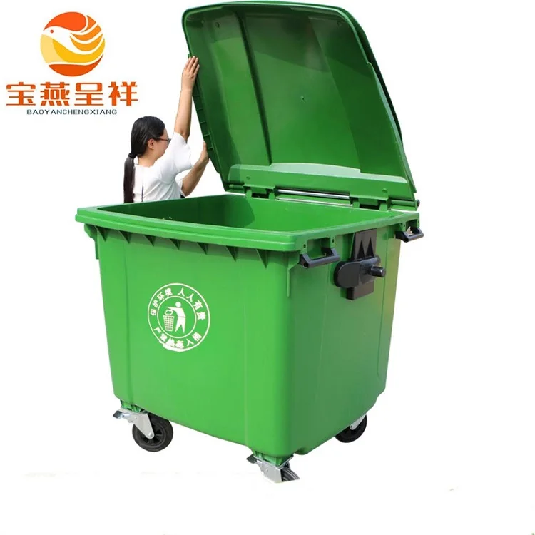 1100 Liter Large Plastic Dustbin With Lid For Sale - Buy Plastic 