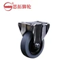 4-inch Gray Conductive TPR Fixed Casters Equipment Casters in Electronic Industry