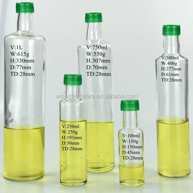Cheap Empty Mini Olive Oil Bottle Olive Oil Glass Bottle 100ml 3oz
