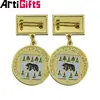 Home decoration animal tree metal crafts boy and girl with art and crafts