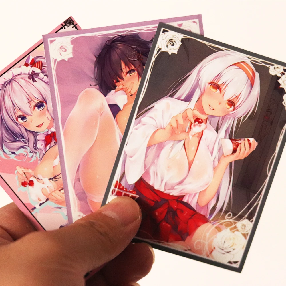 custom anime yu gi oh sexy trading game playing card sleeves. 