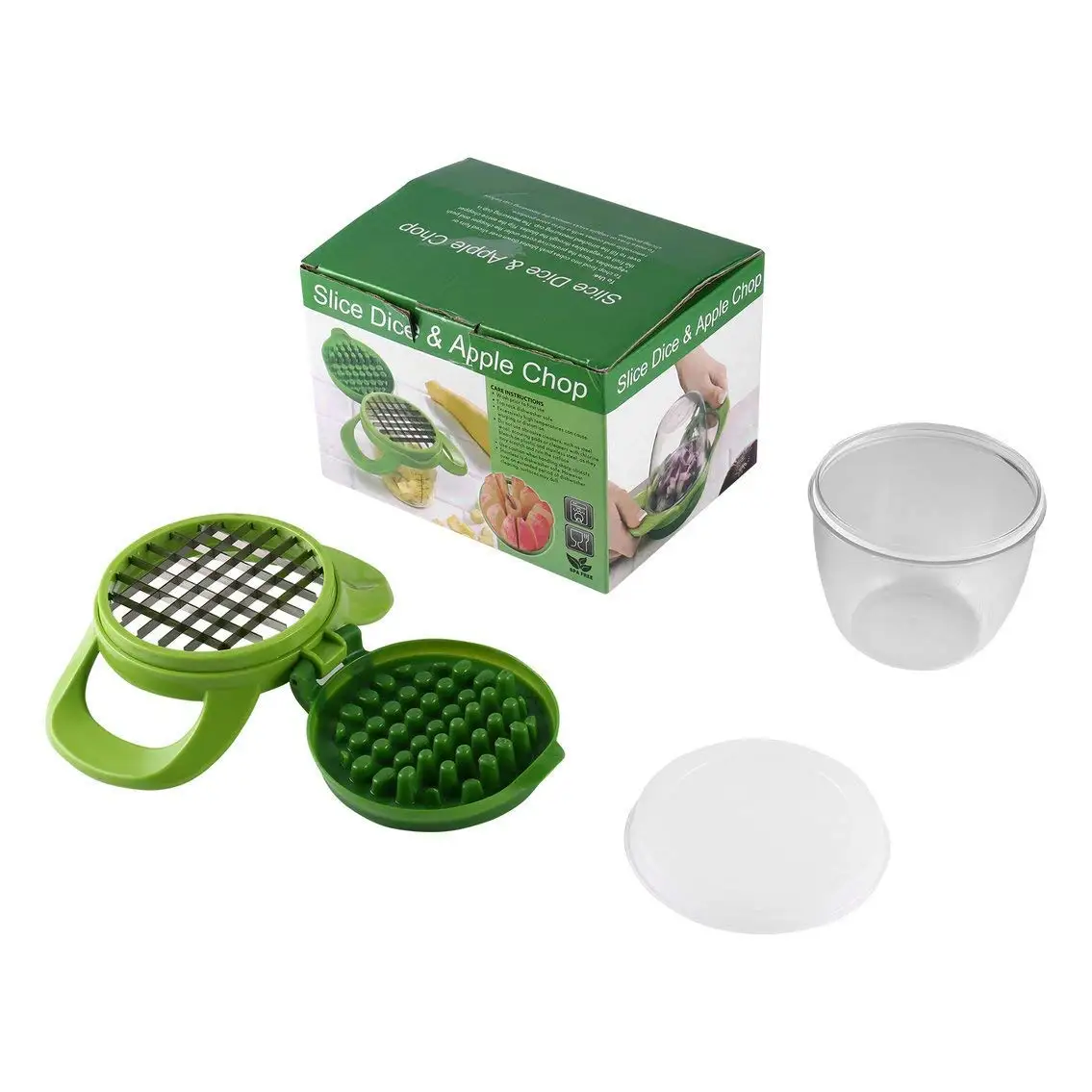 Mazur Food Onion Chopper Fruit & Vegetables Slice Dice Chop Machine Potato Dicer DIY Salad Easy Clean Slicer Fruit & Vegetable Tools(Green)