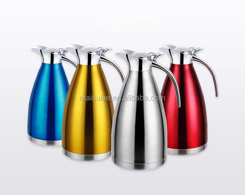 Stainless Steel Vacuum Coffee Kettle Restaurant Insulated Tea Pot