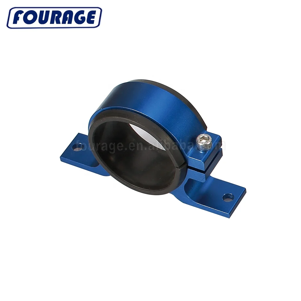 UNIVERSAL DUAL 52MM BLUE ANODIZED BILLET FUEL PUMP FILTER MOUNTING BRACKET D