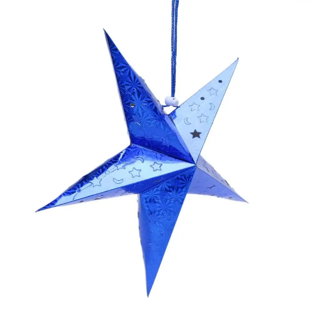 Christmas Tree Writing Paper Find Get Quotations Vipeco Laser Christmas Tree Hanging Paper Pentagram Event Party Xmas Decor Blue
