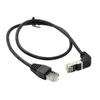 1m Down Angle Ethernet Internet LAN RJ45 Male to Male Extension Network Cable