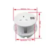 Office Smart cylindrical round shape desktop dual usb charger cable socket