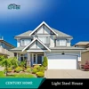 CE standard low cost 3 bedrooms steel frame prefabricated residential houses