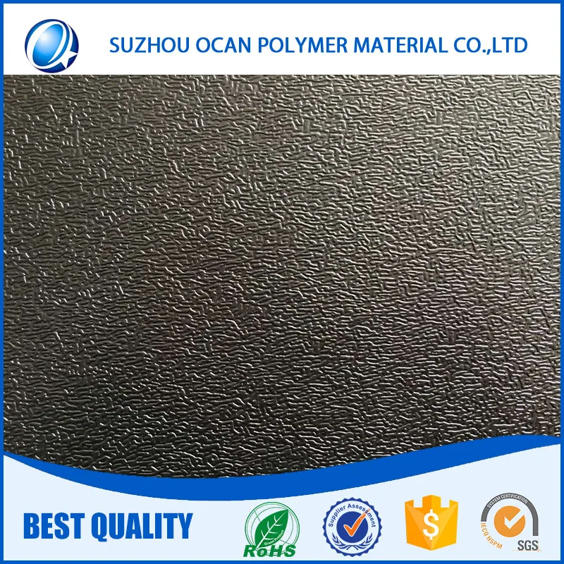 915x915x1mm Textured Plastic Sheet Decorative Laminate Black Pvc Sheets