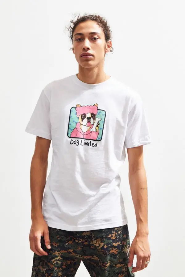 定制设计 o 领纯棉 t恤丝网印花卡通狗 t恤 - buy dog tshirt,cartoon