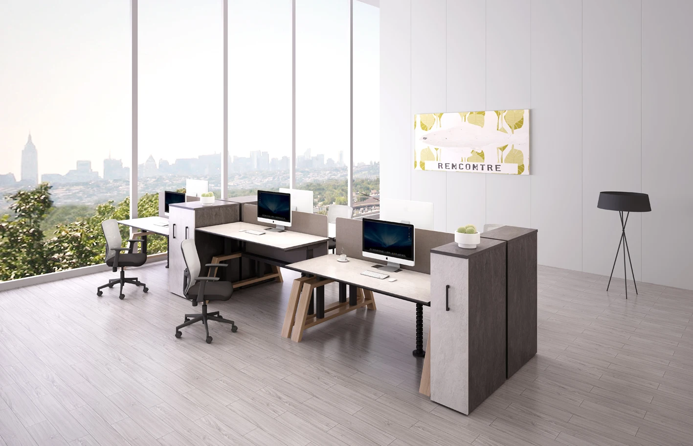 Guangzhou Supplier Sit Stand Electric Adjustable Desks Sitting To