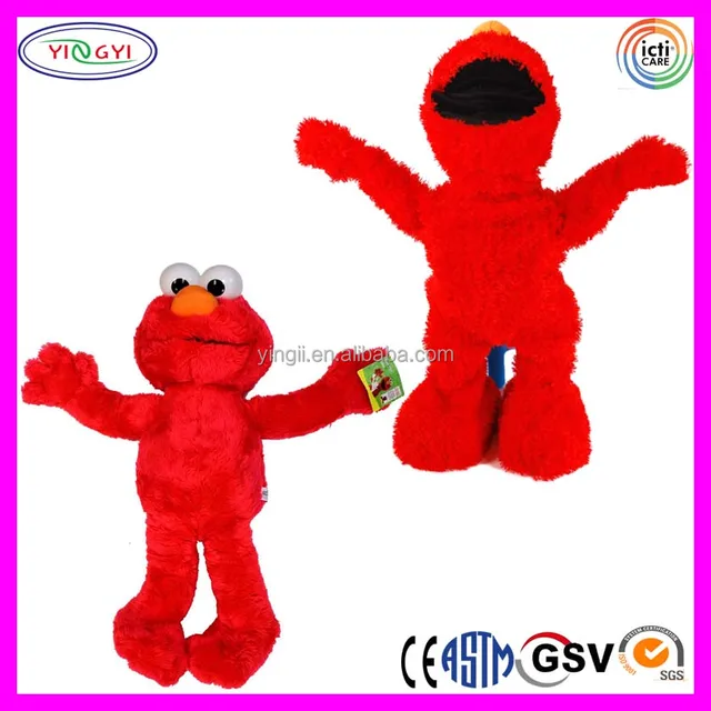 b105 soft red elmo doll 24" stuffed plush cartoon toy