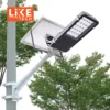 LikeTech Led Solar Street Light Outdoor 100w light 100w power 40W solar panel 35000mAh lifepo4 long lifetime battery