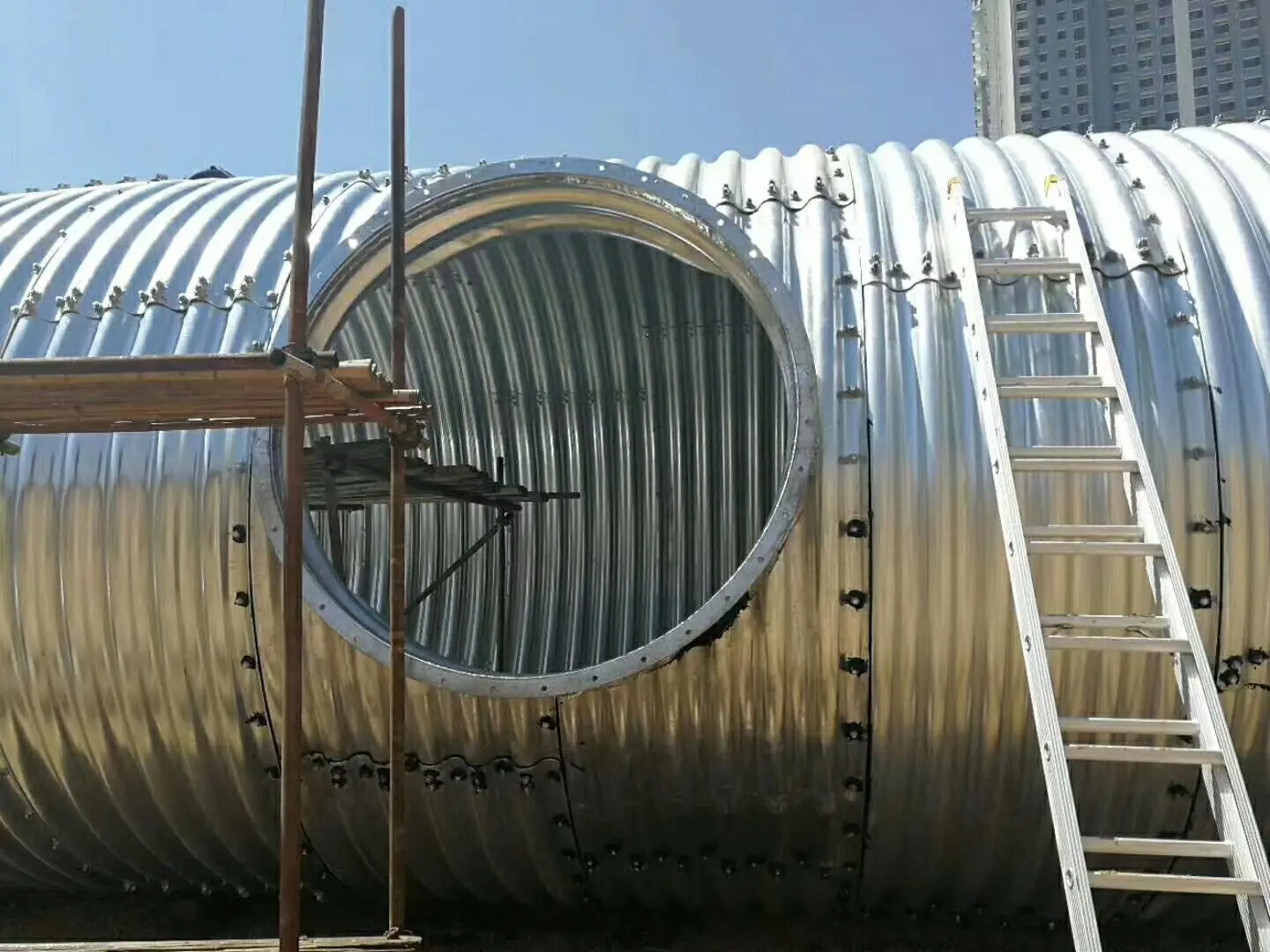 Alibaba Large Diameter Semicircle Steel Culvert Galvanized Corrugated