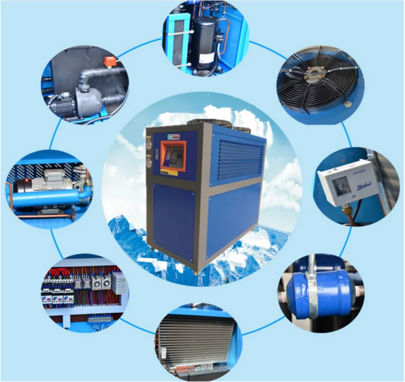 cooling fan water chiller solar panel 5kw
