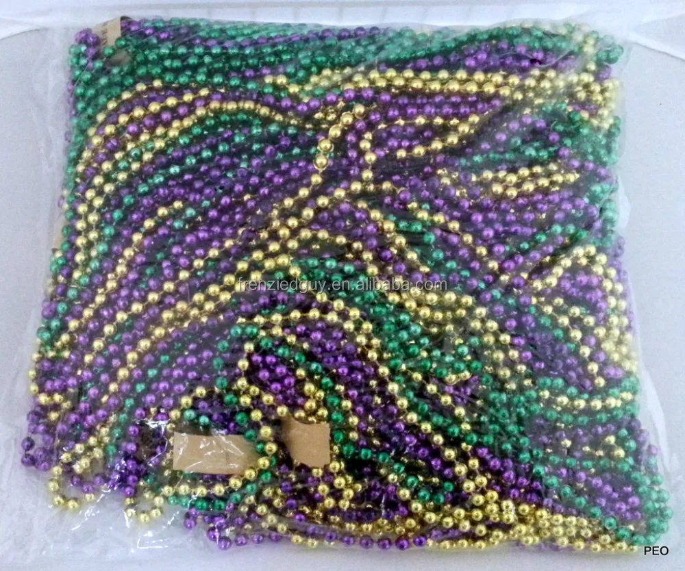 mardi gras big necklace