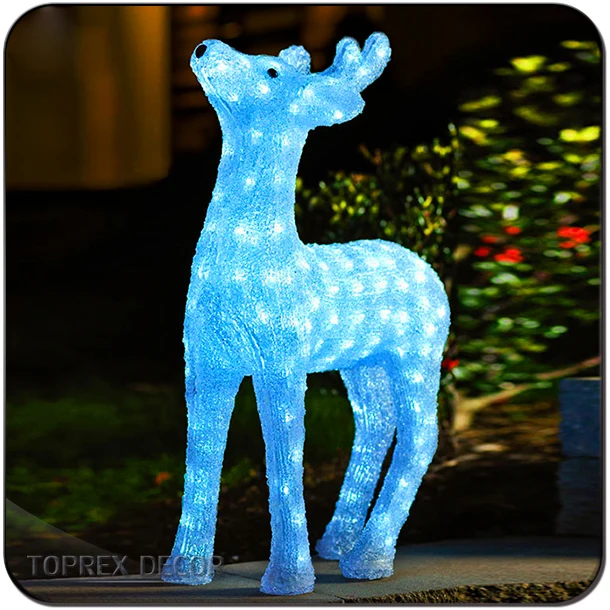 Acrylic Outdoor Christmas Decoration Handmade Crystal Led Light