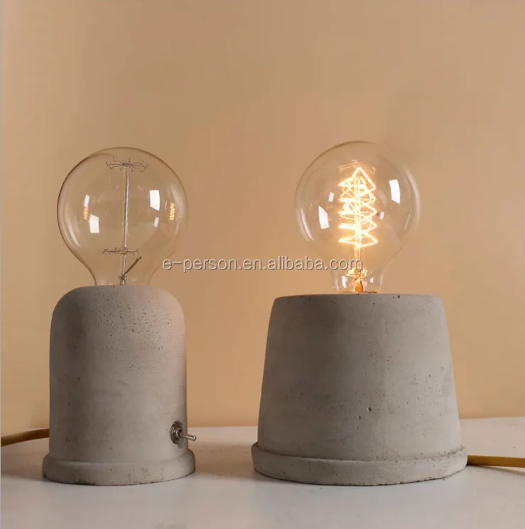 Lamp Exporter Concrete Table Lighting Cement Desk Lamp Buy Cement